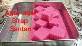 Agaragar Sirap SantanRecipe Agaragar Sirap Santan [upl. by Surad]