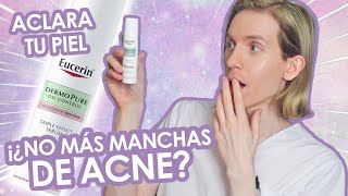 ¿La solución para MANCHAS DE ACNÉ  Serum TRIPLE EFECTO de Eucerin  Reseña  Simon Scarano [upl. by Aicargatla605]