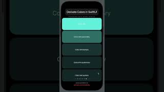 Derivated colors in SwiftUI [upl. by Shani935]