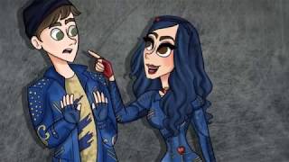 Chillin Like A Villain  Descendants 2  Fanart  Speedpaint [upl. by Zarger]