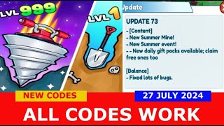 NEW UPDATE CODES UPD 73 Clicker Mining Simulator ROBLOX  ALL CODES  JULY 20 2024 [upl. by Shifra]