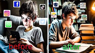 STOP phone addiction only 2 steps [upl. by Arahs]