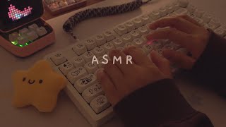 Cozy ASMR 2h typing on 5 different keyboards ☁️ [upl. by Yezdnil]