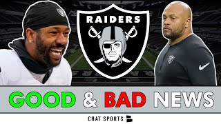 Raiders Just Got Some Good News amp Bad News From Antonio Pierce After The Chargers Game [upl. by Nerac530]