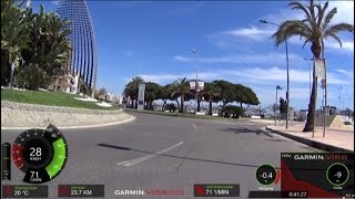 30 Minute Cycling Training Catalonia Spain Full HD [upl. by Oalsinatse]