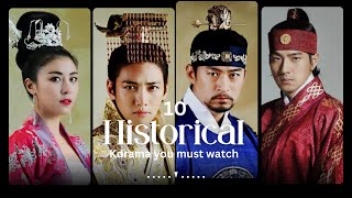 Top 10 historical korean dramas of all time [upl. by Jecon]