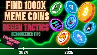 DEXScreener Guide Spot the Next 1000x Meme Coin EARLY  Pro Tips to Filter New Pairs 🚀 [upl. by Htabmas246]