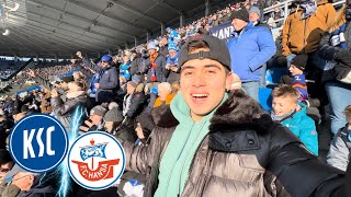 KSC WILDE AUFHOLJAGD🔵⚪️😱  2Bundesliga  KARLSRUHER SC vs HANSA ROSTOCK  Stadionvlog [upl. by Seidnac602]