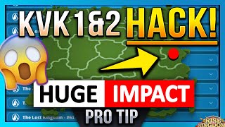 KVK HACK  Huge Strategic Advantage Find your KD Map Location early  Rise of Kingdoms ROK Fleisch [upl. by Gnut538]