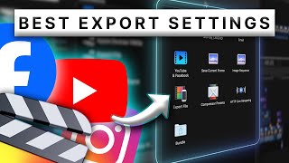 Best Export Settings for YouTubeSocial Media in Final Cut Pro [upl. by Eta207]