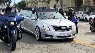 The Day Nipsey Hussle Was Laid To Rest  Memorial and Funeral Procession [upl. by Lorelie]