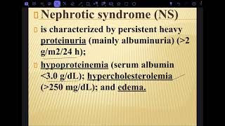 Paediatric nephrotic syndrome [upl. by Hillinck700]