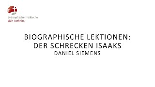 Biografische Lektionen Der Schrecken Isaaks  Daniel Siemens [upl. by Abixah]