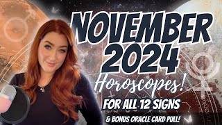 ✨ November Horoscopes  For all 12 signs ⚠️ Mercury retrograde ahead 🔥 [upl. by Adieno25]