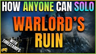 Destiny 2  Complete Solo Walkthrough Guide  Warlords Ruin Dungeon  Beginners Guide Step by Step [upl. by Hsakiv]