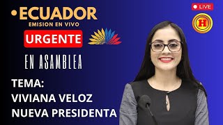 Posesión de Viviana Veloz como presidenta de la asamblea [upl. by Okramed]