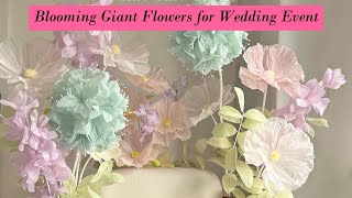 Wedding Decoration Ideas  Blooming Giant Flowers [upl. by Talyah]