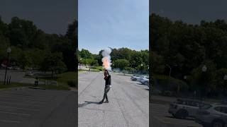 Firework Rocket Launcher Cannon subscribe pyro shell viral shorts yolo fire donttryathome [upl. by Amoihc]