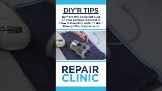 DIYR TIPS  Remove Knockout Plug on Garbage Disposal to Drain [upl. by Elleniad]