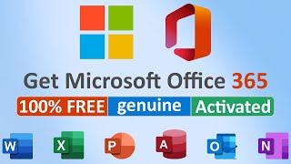 Download Install and Activate Genuine MS Office 365 for free for Lifetime Official Microsoft [upl. by Lowson802]