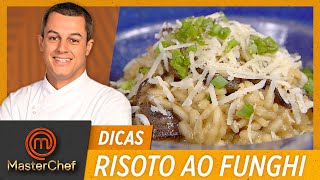 RISOTO AO FUNGHI com Rafael Gomes  DICAS MASTERCHEF [upl. by Doria]