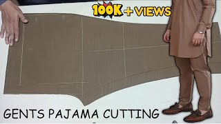 Gents Pajama Cutting with L Scale Theory  Step by Step Mens Pajama Cutting  Genius Tailors [upl. by Noda]