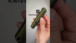 LionSteel Skinny Solid SK01A GB Green Aluminium Green Canvas Micarta inlay Blackwashed pocket knife [upl. by Ecirtahs621]