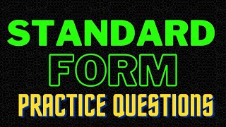 Standard Form  Practice Questions  Olevels Mathematics D 4024 [upl. by Ekoorb507]