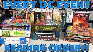 A comprehensive look at the reading order of EVERY DC Crossover Event [upl. by Ellirehs]