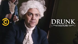 Drunk History  John Adams and Thomas Jefferson Had Beef [upl. by Nemraciram]