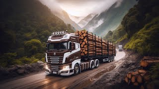 🚛Toe3 Gaming video Part 2 👉 Logs Transport To Stuttgart HD video Realistic [upl. by Kenlee]