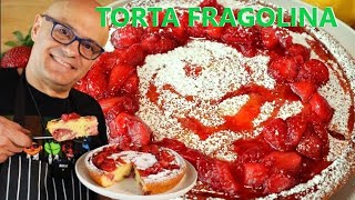 TORTA PRINCIPESSA FRAGOLINA torta di fragole MORBIDA [upl. by Normi]