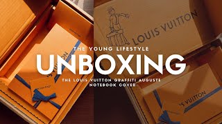 UNBOXING GRAFFITI AUGUSTE NOTEBOOK COVER  LOUIS VUITTON [upl. by Charlie109]