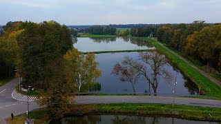 Sierakowice koło Gliwic Stawy widok z drona Dron Polska 2024 Ponds Drone view DJI Mini 3 [upl. by Gorlin365]