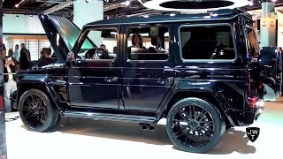 The Brabus 850 BiTurbo Widestar Mercedes G Wagon Is A BEAST  IAA Frankfurt 2015 [upl. by Nynnahs]