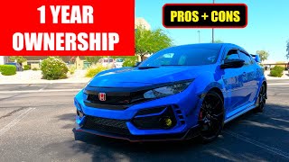 1 YEAR OWNERSHIP  PROS  CONS 2021 Honda Civic Type R FK8 [upl. by Beard234]