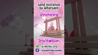 Invitacion de Bautizo Niña  Invitacion Interactiva ¡¡ GRATIS ¡ [upl. by Buseck]