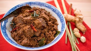 Beef Rendang Recipe  Pais Kitchen  Malaysian  Indonesian Recipe [upl. by Yemaj]