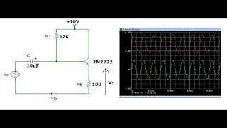 Amplificateur de puissance classe A simulation avec Pspice [upl. by Incrocci354]