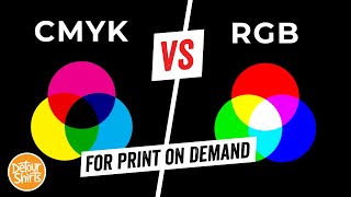 Why You Should Only Design in CMYK and NOT RGB for Print on Demand Learn the difference [upl. by Adiaroz]