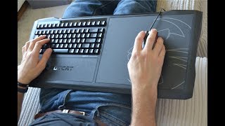 Roccat Sova Gaming Lapboard unboxing and review [upl. by Aracaj]