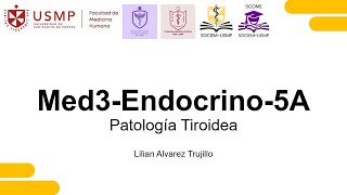 Medicina 3  Endocrinología Sesión 3A Patología Tiroidea y Paratiroidea Lilian Alvarez  2024 2 [upl. by Ranjiv]