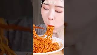 KOREAN SPICY NOODLE MUKBANG  NOODLES CHEESE STICKS MUKBANG EATING SHOW shorts [upl. by Eerol]