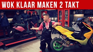 2 TAKT SCOOTER WOK KEURING KLAAR MAKEN  VOL GAS MET JOEY [upl. by Notnel]