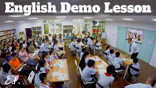 English Demo Lesson with commentary [upl. by Kerad]