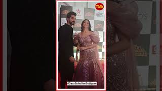 Fashion Goals Anirudh amp Jhanaks Red Carpet Glamor at the 2024 Star Parivaar Awards  SBB [upl. by Garrik966]