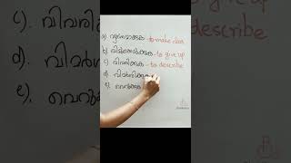 Commonly used words in English ytshorts spokenenglishmalayalam grammar [upl. by Bijan598]