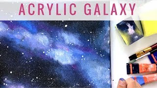 Acryl Galaxie auf Leinwand  MALEN MIT ACRYL [upl. by Jerrome472]