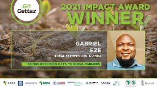 Gabriel Eze of Rural Farmers Hub Nigeria  Impact Award Winner  GoGettaz Agripreneur Prize [upl. by Atsiuqal]