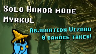 Solo Abjuration Wizard vs Myrkul Honor mode 0 damage taken [upl. by Ennaer]